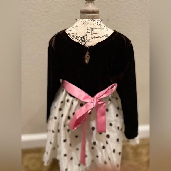NWOT Jessica Ann Toddler Polla Dot Dress Size 18M - Picture 5 of 6